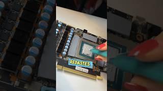 •GPU Thermal Paste Replacement Hack• #pcbuild #gpu #computerassembly