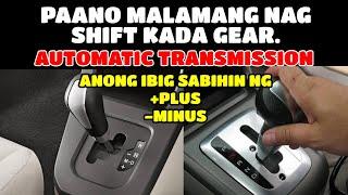 FOR AUTOMATIC TRANSMISSION ONLY.