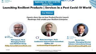 EIG Webinar #12: Launching Resilient Products | Services in a Post COVID-19 World