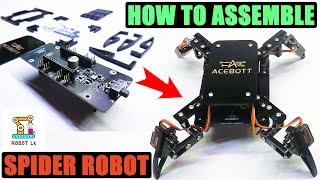 ACEBOTT ESP8266 Quadruped Bionic Spider Robot With Arduino | 8DOF | Robot Lk | How To Assemble