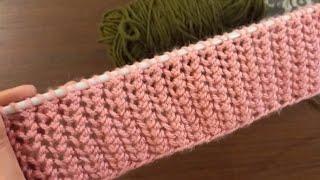 Scalloped Knitting Border | Simple & Easy 1 Row Repeat Border | Knit Stitch Patterns for Beginners