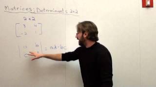 Free Math Lessons Matrices Determinants 2x2