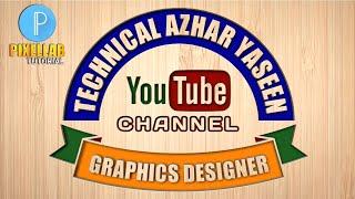 Colorful Monogram Logo Design In pixellab | Pixellab Tutorial | Technical Azhar Yaseen