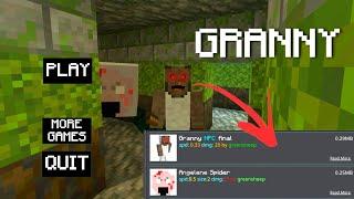 Granny 1.8: Granny Sewer Escape Minecraft Gameplay with Mods