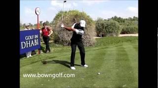 Watch Tiger Woods leg action