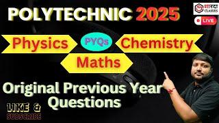 Physics+Chemistry+Math | Polytechnic/Paramedical/ITI Entrance Exam 2025 | MCQs, PYQs Questions |