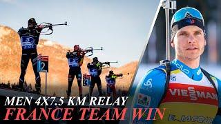 France Team Win Men 4x7.5 km Relay - Biathlon World Cup Kontiolahti 2024