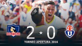 Colo Colo 2 - 0 Universidad de Chile | Torneo Apertura 2016 | Fecha 8 | CDF