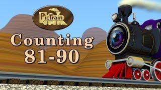 Counting 81-90, Learn Numbers 81-90 on the PicTrain™