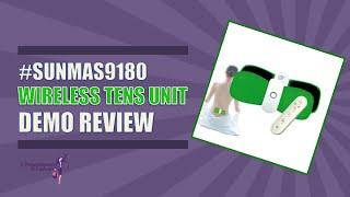 SUNMAS Massager Wireless TENS Unit Unboxing Review Demo | Sponsored