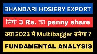 bhandari hosiery export share analysis | bhandari hosiery export ltd latest news |@Vitaadhalm7876