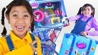 Ellie & Maddie's Littlest Pet Shop Teamwork Adventure!