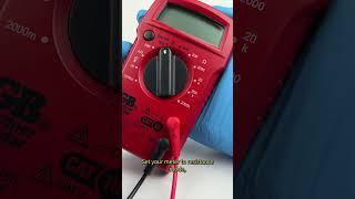 How to measure resistance with a multimeter