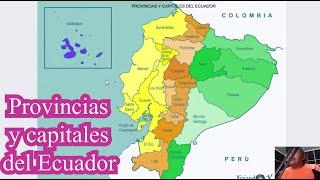 Provincias y capitales del Ecuador