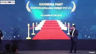 Mr. Kavindra Pant, From Shapoorji Pallonji Energy Has Won HR Leader Of The Year" Award At #ihrsa2023