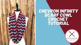 Chevron Infinity Scarf Cowl Free Crochet Pattern Workshop ~ Learn Color Changes in Crochet