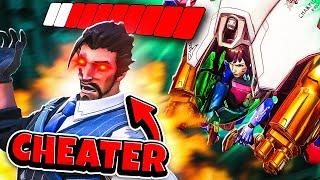 This Awful Cheater Kept Getting FLATTENED By Dva | Overwatch 2 Spectating Cheaters