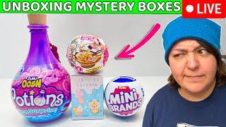 Unboxing Mystery Boxes I Forgot About!  LIVE STREAM 