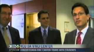 Congressman Eric Cantor visits the VCU da Vinci Center for Innovation