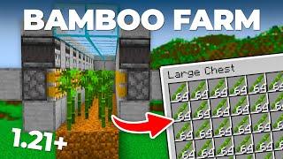 Easy Automatic Bamboo Farm in Minecraft 1.21+ | Minecraft Tutorial