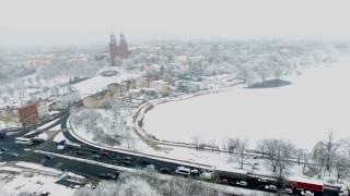 Katedra Gniezno (ulica Poznańska) - dron