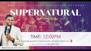 "SUPERNATURAL SERVICE: HEALING MEETING"