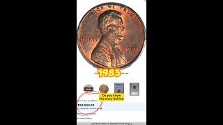 1983? 1983-D? Copper Penny? Not copper-plated zinc?  #coin  #penny