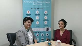 Shruti Sethi interviewed by Manjula Nair at FITACON-Pune's Largest Fitness & Health Conference