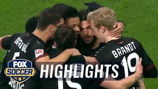 Kevin Volland scores for Bayer Leverkusen | 2016-17 Bundesliga Highlights