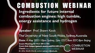 Ingredients for future internal combustion engines: high tumble, energy assistance and hydrogen