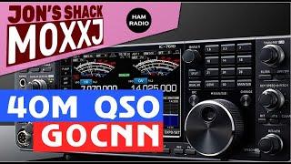 HAM RADIO: Sunday PM on 40 meters. Short QSO with Ian, G0CNN