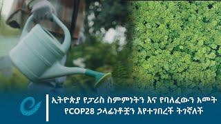 ኢትዮጵያ የፓሪስ ስምምነትን እና የባለፈውን አመት የCOP28 ኃላፊነቶቿን በሶስት ሥራዎች እየተገበረች ትገኛለች