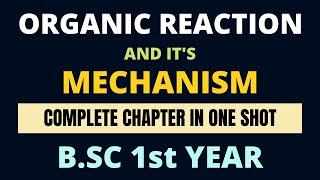 Organic Reaction and Mechanism Complete Chapter In One Shot | B.SC 1st Year Organic Chemistry