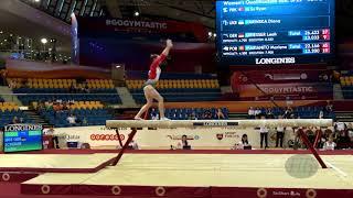 SCHEDER Sophie (GER) - 2018 Artistic Worlds, Doha (QAT) - Qualifications Balance Beam