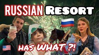  AMERICANS at a RUSSIAN  Resort in Winter !! ️ See what they find ! @AuroraBRose