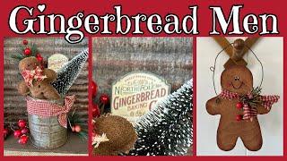 Drop Cloth ~ Wood ~ Gingerbread Men