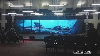 Infiniti Media Aquarium effect 250 P3 LeD wall  At Jubilee Medical college Thrrissur