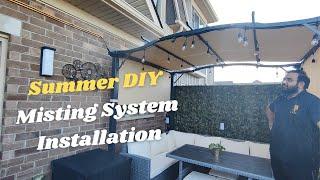 DIY Outdoor Misting System Install | Take Two Vlogs