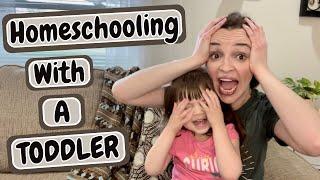 10 Tips To Homeschool With a Toddler in the House | Ways to find joy amidst the craziness