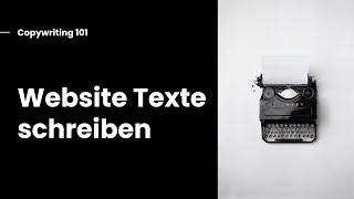 Copywriting Tutorial auf Deutsch - Gute Website Texte Schreiben mit diesem einfachen Trick ️