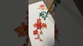 Expressive watercolor freehand brushwork | Eastern Aesthetics