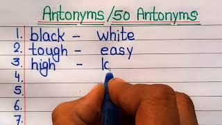 Antonyms ! 50 Most Common and useful Antonyms likhna sikhe ! Antonyms kaise likhe ! Jyaan ki duniya