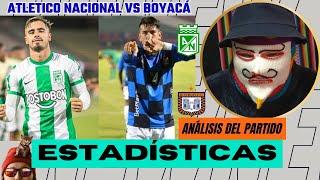 Comentamos estadísticas, datos y análisis de Atletico Nacional vs Boyaca Chico por la Liga BetPlay