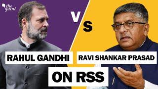 'Fascist' Vs 'Anarchist': Rahul Gandhi and Ravi Shankar Prasad Face Off Over RSS