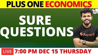 Plus One Economics Christmas Exam Sure Questions | Live