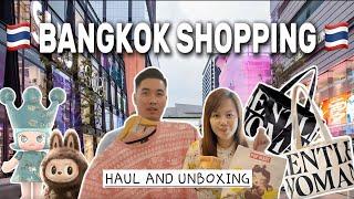 BANGKOK DAY 2: SHOPPING AT SIAM PARAGON + CENTRALWORLD + PLATINUM | POPMART UNBOXING | BANGKOK VLOG