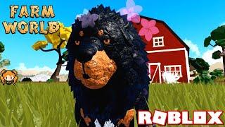 ROBLOX FARM WORLD I Finally have the BIG FLUFFY DOG!!  Tibetan Mastiff ULTRA RARE $7,000!?!