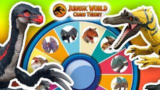 Jurassic World Dinosaurs Toys Battle! Spin The Wheel Game - Scorpios Rex, Majungasaurus