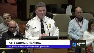 City Council Hearing; December 13, 2023