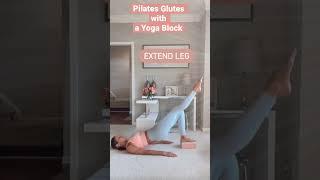 Pilates glutes with a yoga block! See my full workouts on my channel- Rachel’s Fit Pilates